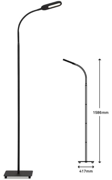 Lampadar LED flexibil dimabil Briloner 1297-015 LED/6,6W/230V