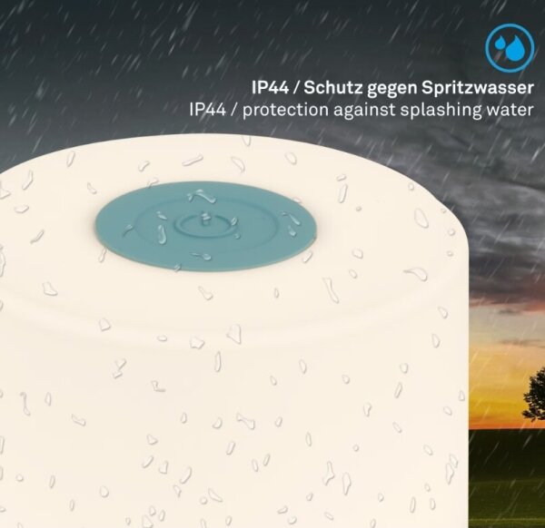 Lampă LED reîncărcabilă dimabilă de masă Briloner 7461010 LED/2W/5V IP44 albastru