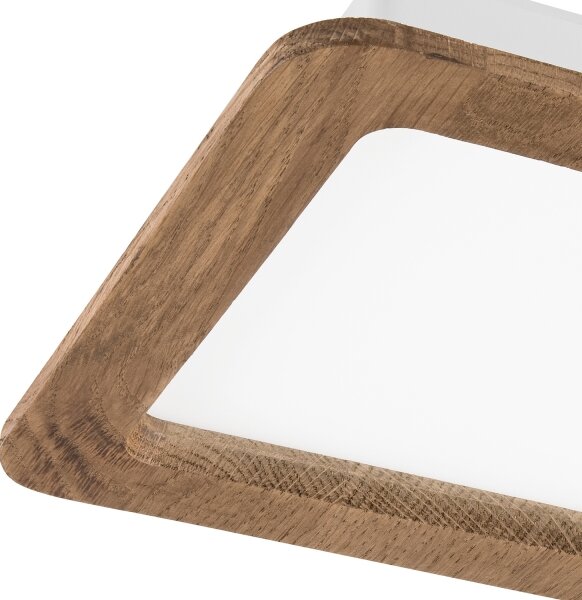 Corp de iluminat LED încastrat WOODY SPOT LED/17W/230V 3000K nuc 18,5x18,5 cm