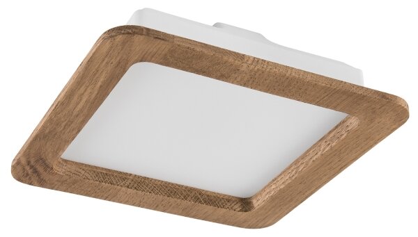 Corp de iluminat LED încastrat WOODY SPOT LED/17W/230V 3000K nuc 18,5x18,5 cm
