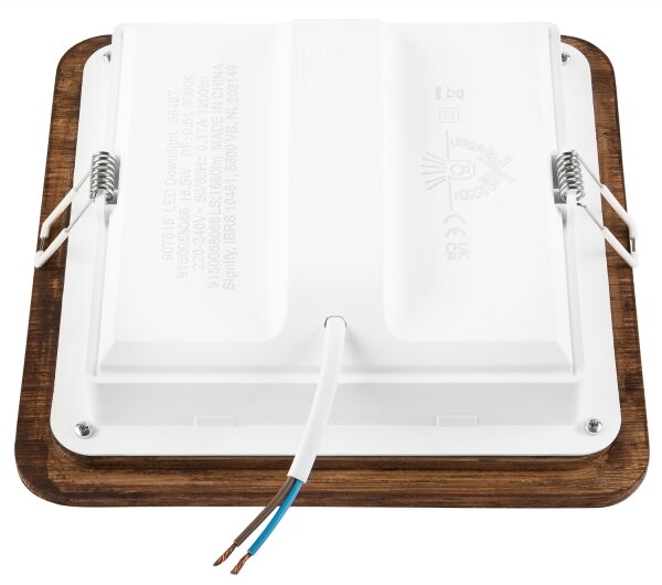 LED Spot WOODY 17W 230V 3000K cireș 18,5x18,5 cm