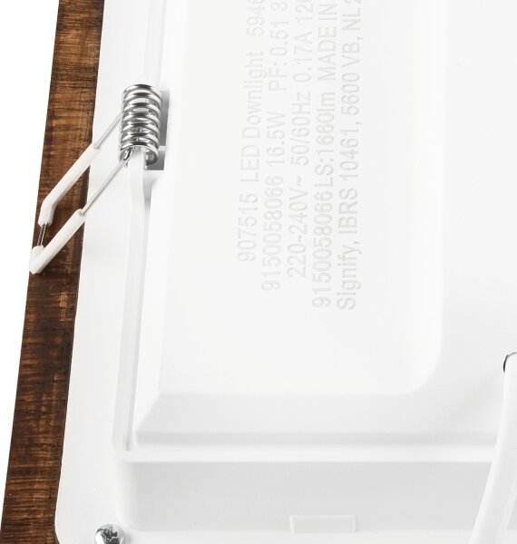 LED Spot WOODY 17W 230V 3000K cireș 18,5x18,5 cm
