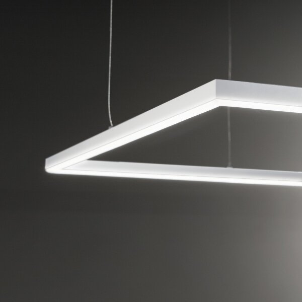 Ideal Lux - Lustră LED suspendată pe cablu ORACLE SLIM, 44W, 230V, 3000K, 70x70 cm, albă
