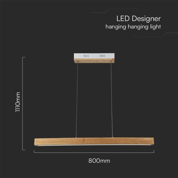 Lustră LED pe cablu LED/12W/230V 4000K maro