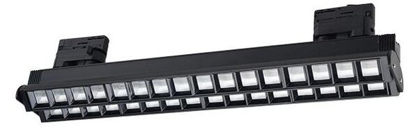 Proiector LED, 2x 24W, 3 faze, lumina 4000K, 4800lm, rama aluminiu, 600x80x60 mm