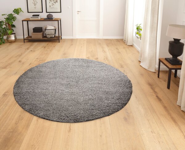 Covor rotund Saron gri 140 cm