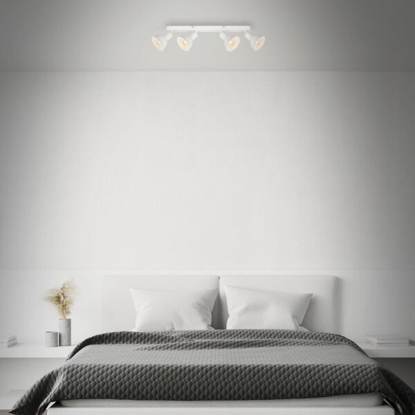 Spot Brilo RETRO 4xE14/25W/230V alb