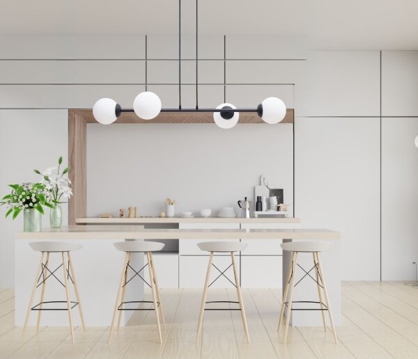 Lustră pe cablu FIRA 4xE27/60W/230V negru
