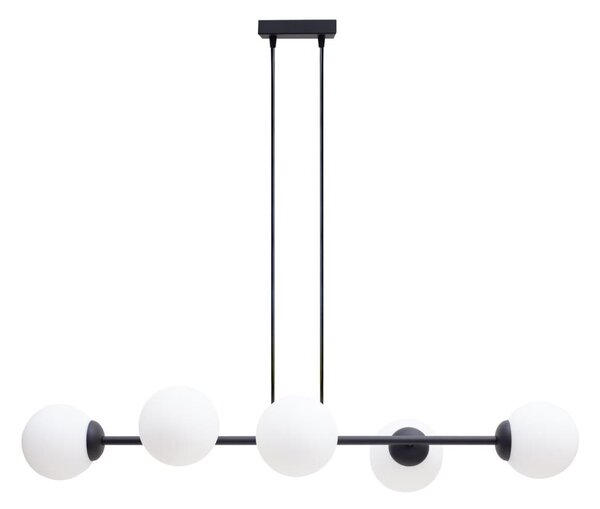 Lustră pe cablu FIRA 5xE27/60W/230V negru