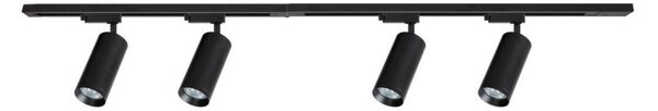 Spot in sistem de șină MICA 4xGU10/10W/230V negru