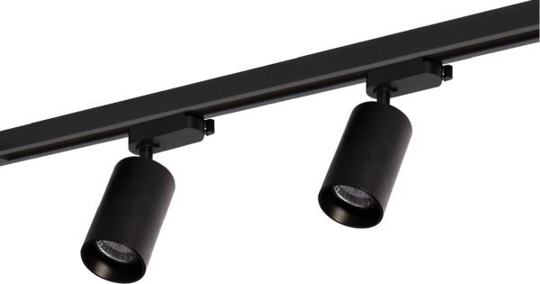 Spot in sistem de șină PIPE 4xGU10/10W/230V negru