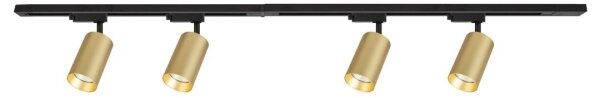 Spot in sistem de șină PIPE 4xGU10/10W/230V auriu/negru
