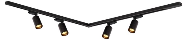 Spot in sistem de șină PIPE 4xGU10/10W/230V negru