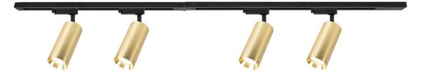 Spot in sistem de șină MICA 4xGU10/10W/230V auriu/negru