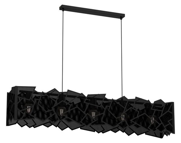 Lustră pe cablu CAMO 5xE27/15W/230V negru
