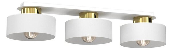 Plafonieră MARTI 3xE27/15W/230V alb/auriu