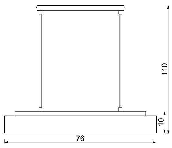 Lustră pe cablu MAISON 4xGU10/8W/230V maro