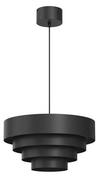 Lustră pe cablu RINGS 1xE27/15W/230V negru
