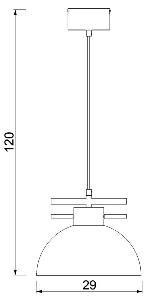 Lustră pe cablu ESTATE 1xE27/15W/230V albastru