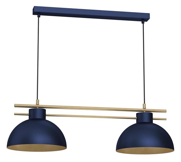 Lustră pe cablu ESTATE 2xE27/15W/230V albastru