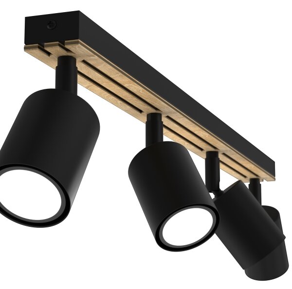 Spot TERRA 4xGU10/8W/230V negru