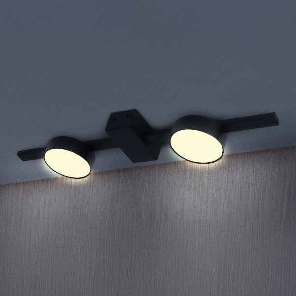 Plafonieră LED JOY 2xGX53/6W/230V negru