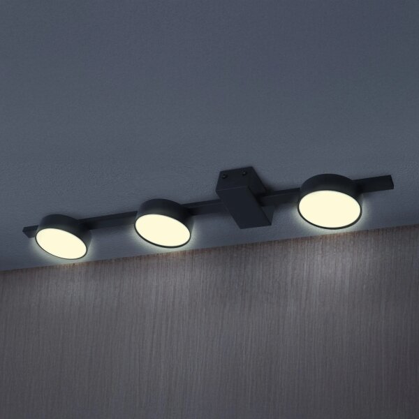 Plafonieră LED JOY 3xGX53/6W/230V negru