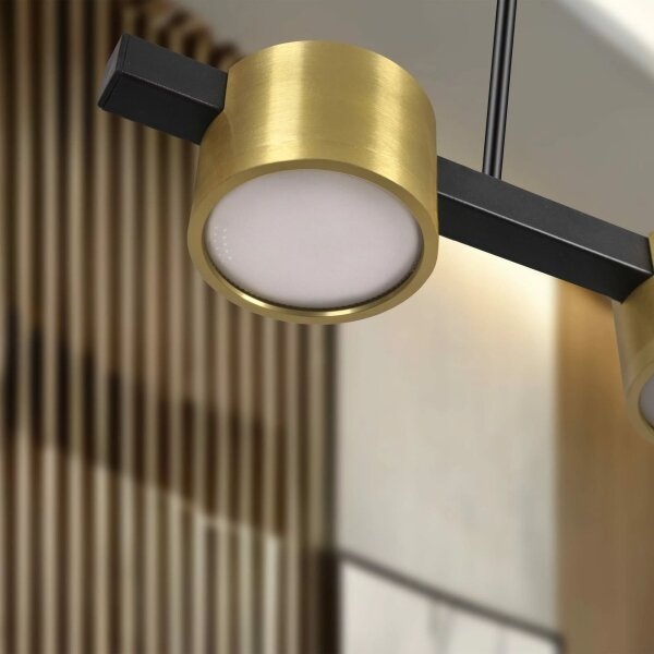 Lustră LED pe cablu MIRELLA 3xGX53/6W/230V auriu/negru