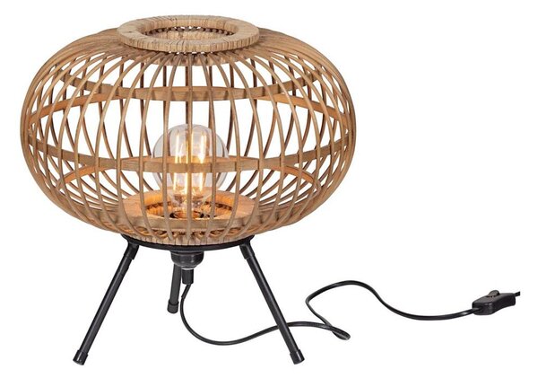 Lampă de masă BASICLABEL 1xE27/40W/230V bambus