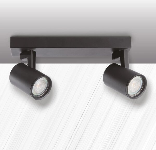 Spot LYNX 2xGU10/10W/230V negru