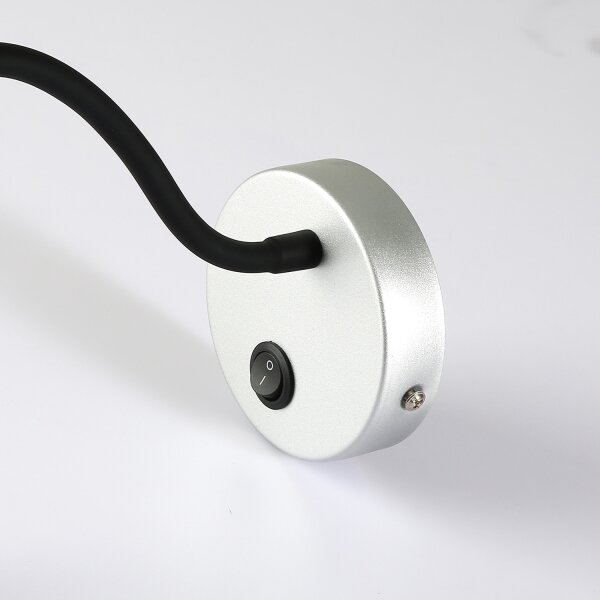 Lampă LED flexibilă de perete Brilagi MAYA LED/3W/230V 4000K argintiu