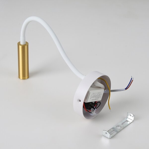 Lampă LED flexibilă de perete Brilagi MAYA LED/3W/230V 4000K alb/auriu