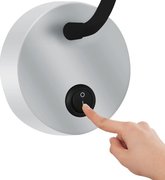 Lampă LED flexibilă de perete Brilagi MAYA LED/3W/230V 4000K argintiu