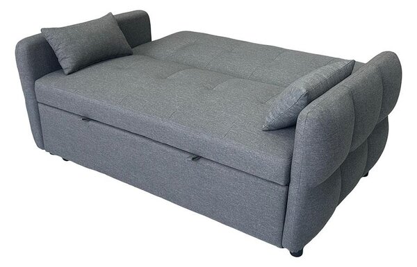 Canapea extensibilă cu două locuri Avenberg ZELDA, gri