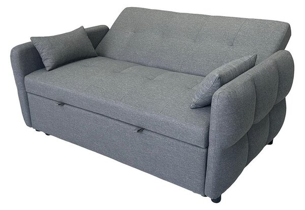Canapea extensibilă cu două locuri Avenberg ZELDA, gri