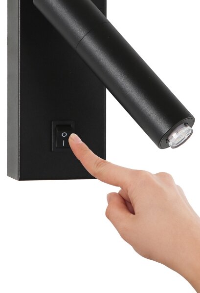 Spot LED de perete Brilagi MAYA 1xG9/7W/230V negru