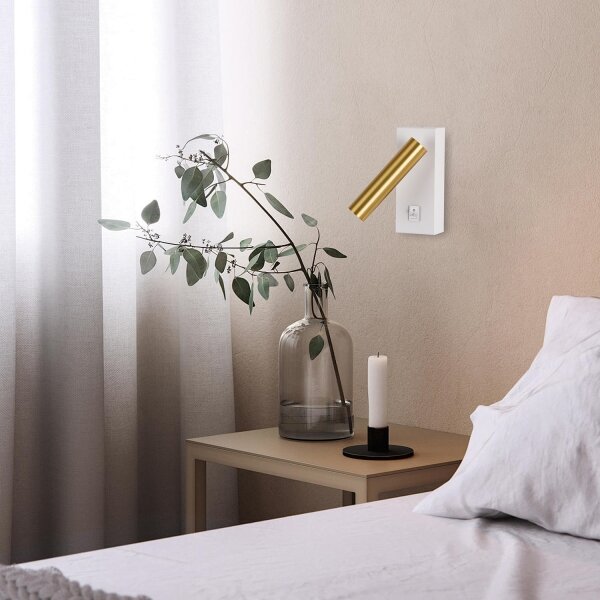 Spot LED de perete Brilagi MAYA LED/3W/230V 4000K alb/auriu