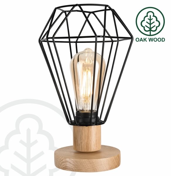 Lampă de masă Brilagi WOODY BASKET 1xE27/60W/230V stejar