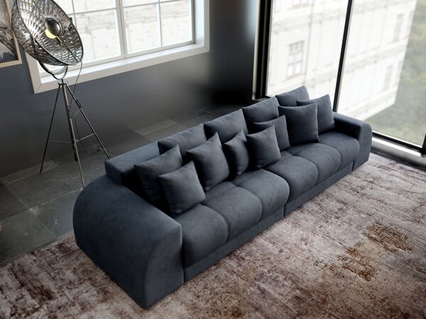 Canapea extensibilă dumonde cu 2 lăzi de depozitare Verona Enjoy Antracit 310x120 cm