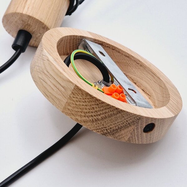 Lustră pe cablu Brilagi WOODY BASKET 1xE27/60W/230V stejar