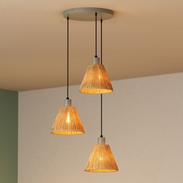 Lustră pe cablu Ledvance DECOR RAFFIA 3xE27/15W/230V rafie