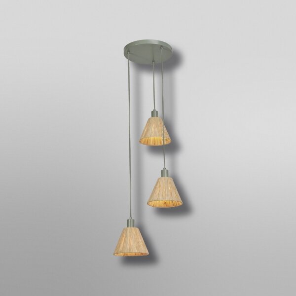 Lustră pe cablu Ledvance DECOR RAFFIA 3xE27/15W/230V rafie