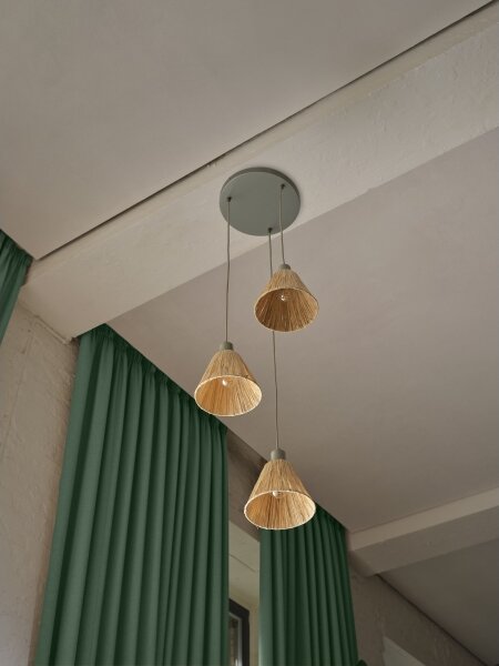 Lustră pe cablu Ledvance DECOR RAFFIA 3xE27/15W/230V rafie
