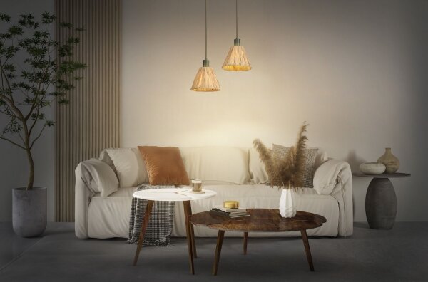 Lustră pe cablu Ledvance DECOR RAFFIA 1xE27/15W/230V