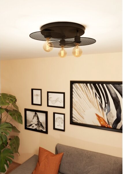 Plafonieră Eglo 43728 IKESTON 3xE27/40W/230V