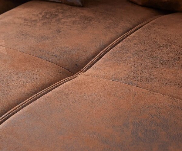 Canapea extensibilă dumonde cu 2 lăzi de depozitare Verona Madagaskar Brown 310x120 cm