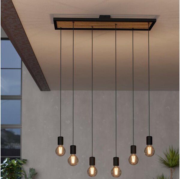 Lustră pe cablu Eglo 43725 CONSETT 6xE27/40W/230V