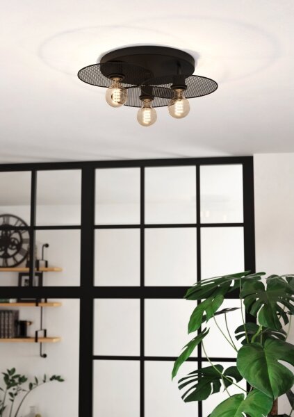 Plafonieră Eglo 43728 IKESTON 3xE27/40W/230V