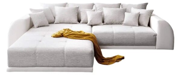Canapea extensibilă dumonde cu 2 lăzi de depozitare Verona Loft White 310x120 cm cu taburet inclus