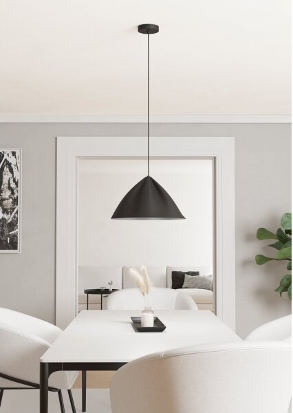 Lustră pe cablu Eglo 900835 PODERE 1xE27/40W/230V negru